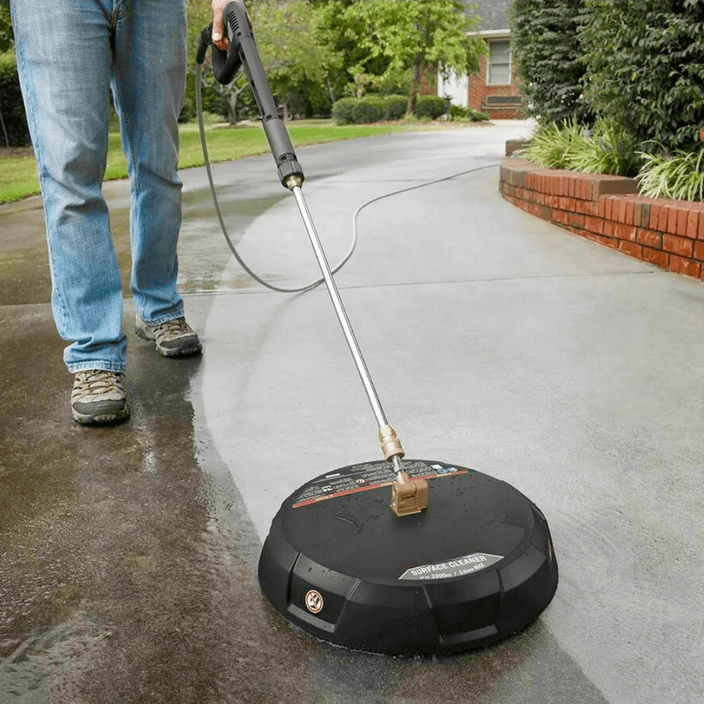 Power washer scrubber top head