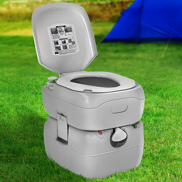 Weisshorn 22L Portable Camping Toilet | Outdoor Flush Potty for Camping, Boating & Travel