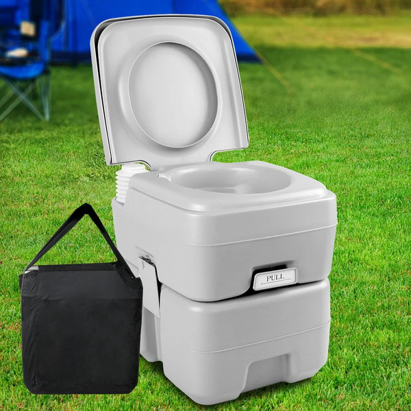 Weisshorn 20L Portable Camping Toilet | Outdoor Flush Potty for Camping, Boating & Travel with Carry Bag