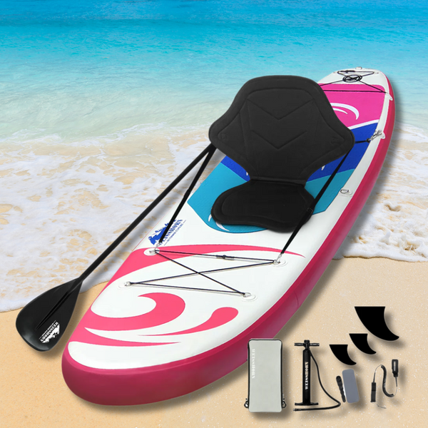 Weisshorn 11ft Inflatable Stand Up Paddle Board | SUP Surfboard Kayak Surf Pink