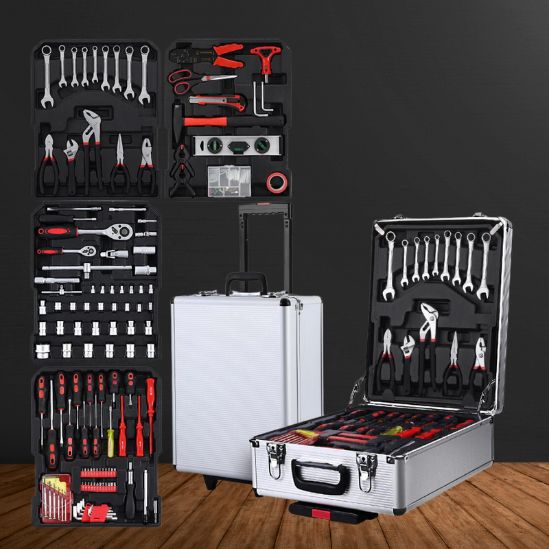 Giantz 786pcs Tool Kit Trolley Case Mechanics Box Portable DIY Set