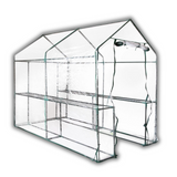 Greenfingers Walk-In Transparent Greenhouse 1.2x1.9x1.9M Tunnel Garden Shed with 4 Shelves