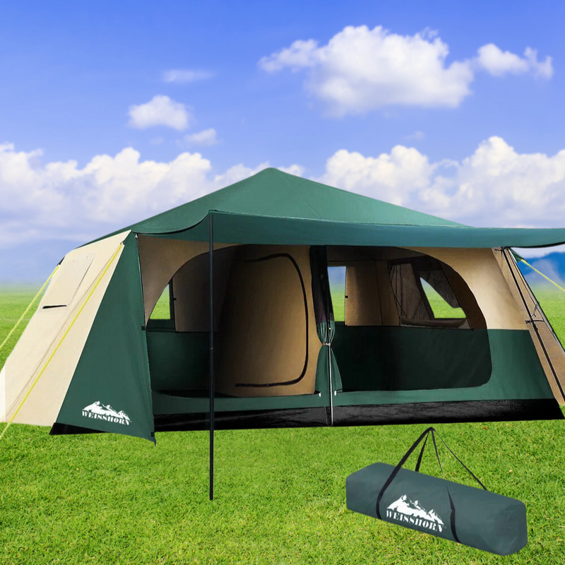 Weisshorn Instant Up Camping Tent | 8 Person Pop-Up Dome Tent for Family Hiking and Camping