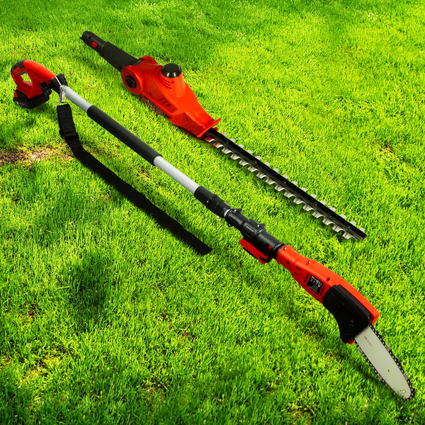 Giantz 20V Cordless Pole Chainsaw Trimmer 8" 2.7m Reach with Battery