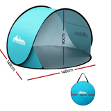 Weisshorn Pop Up Beach Tent | Camping Portable Sun Shade Shelter Fishing