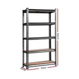 Giantz 4x1.5M Garage Shelving - Warehouse Rack Pallet Racking Storage, Charcoal