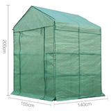 Greenfingers Walk-In Greenhouse 1.4x1.55x2M Tunnel Plant Garden Shed with 8 Shelves