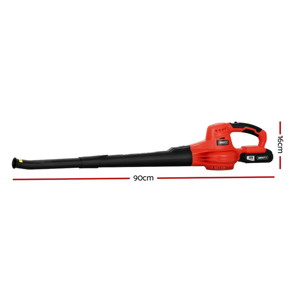 Giantz 20V Cordless Leaf Blower - Garden Lithium Battery Electric Nozzles, 2-Speed