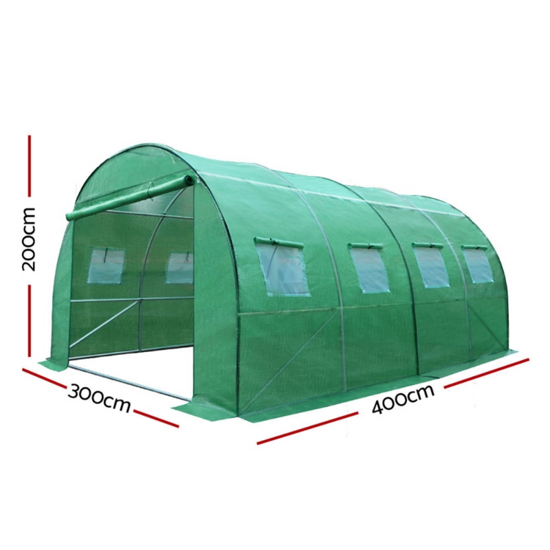 Greenfingers Walk-In Greenhouse 4x3x2M Tunnel Plant Garden Shed Dome