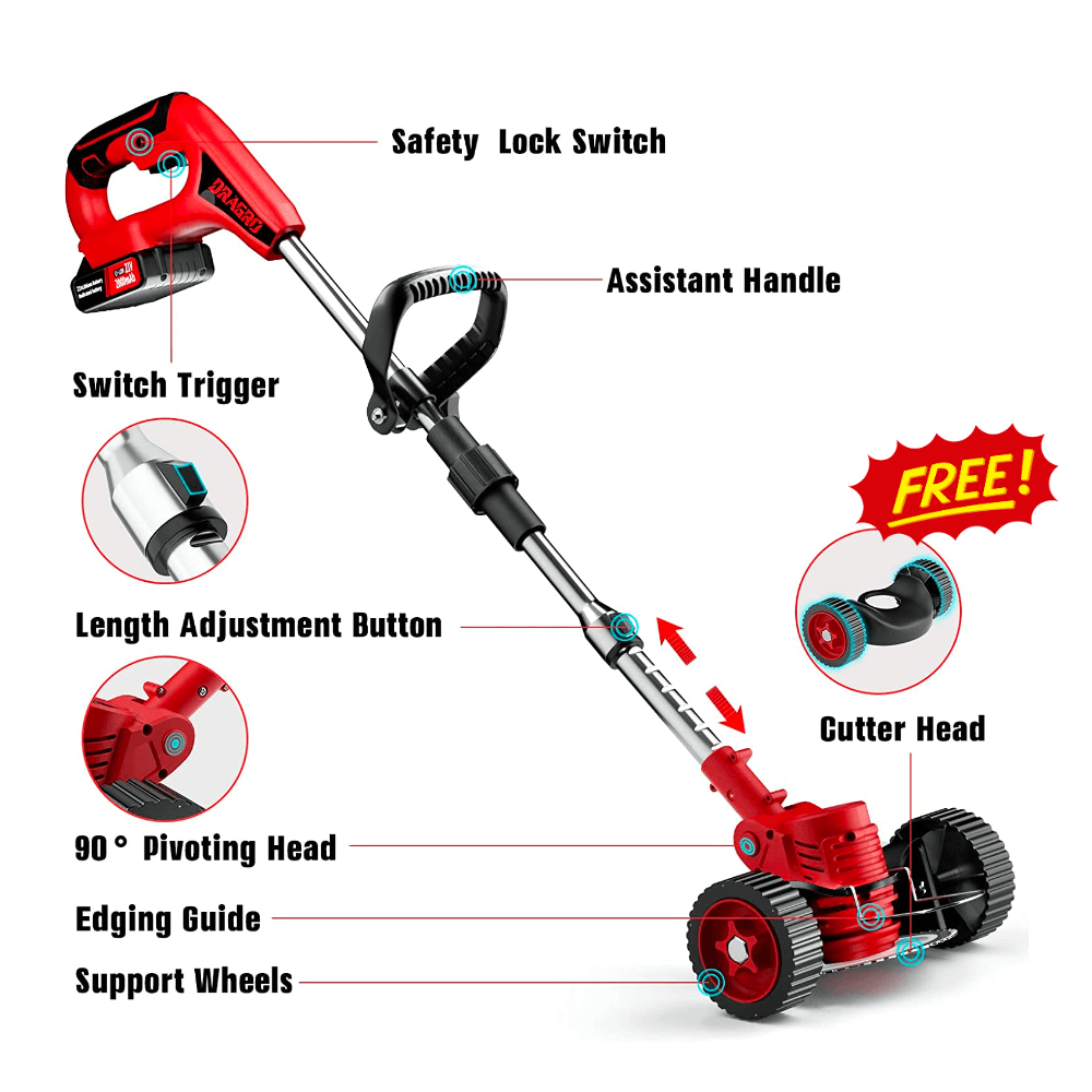 Cordless Lawn Trimmer FREE Wheels Outdoor Tool Box cordless-lawn-trimmer-free-wheels-outdoor-tool-box