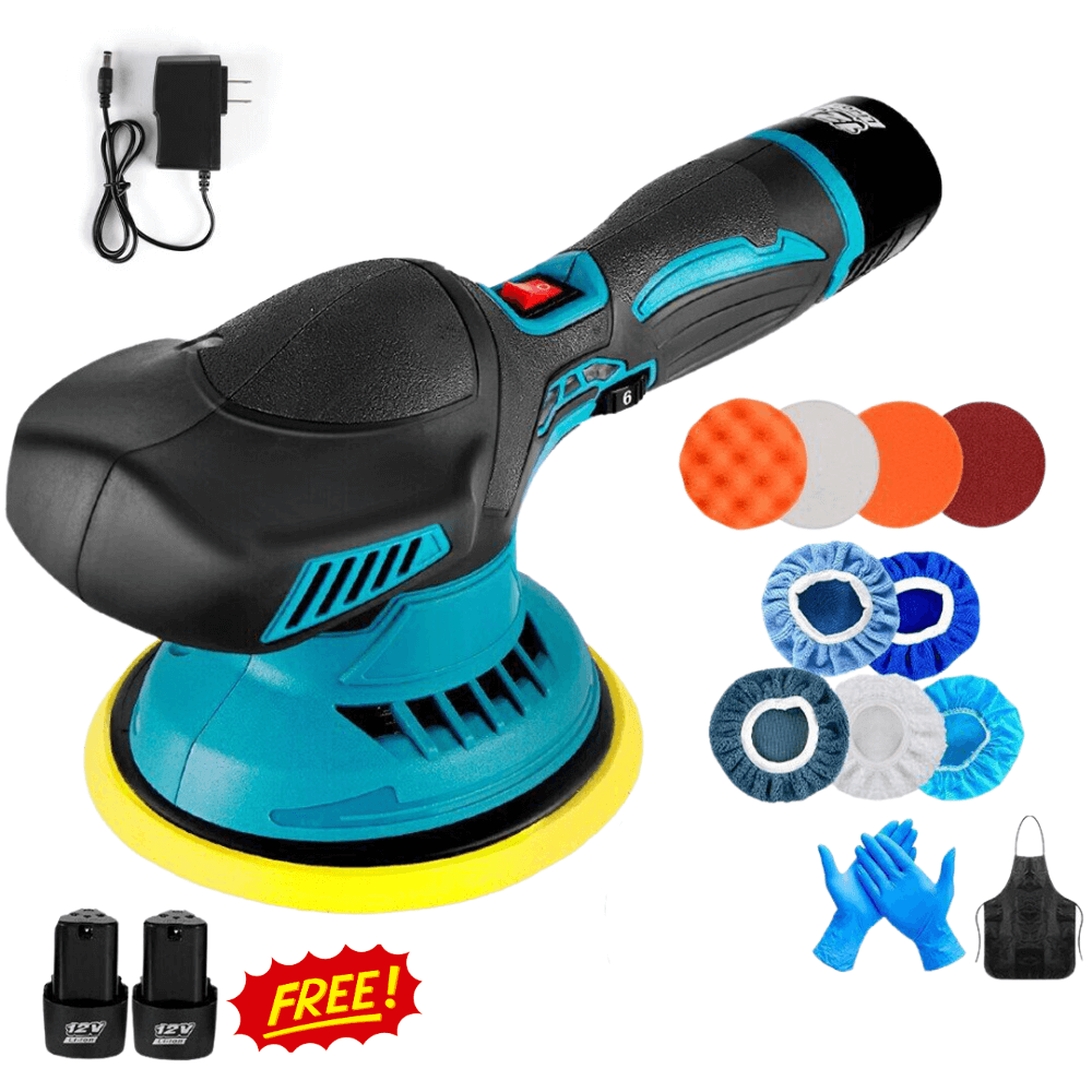 Cordless Electric Car Polisher Kit (+ 2 FREE Batteries) 🚗