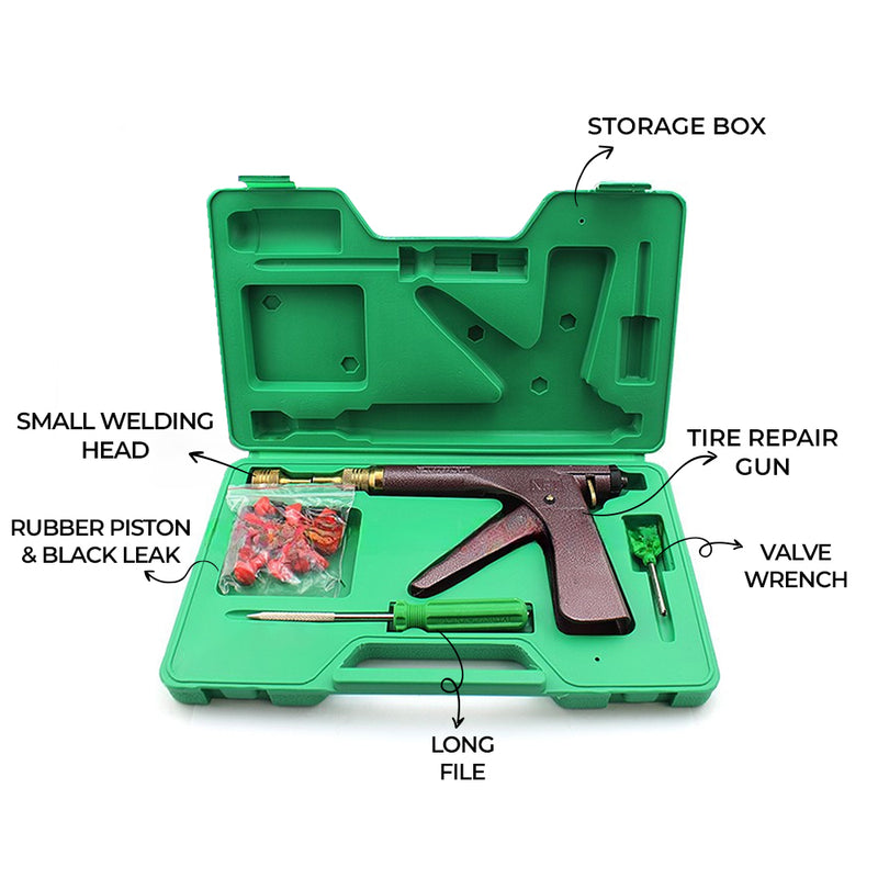 Portable DIY Tubeless Tyre Repair Kit (+ FREE Storage box)