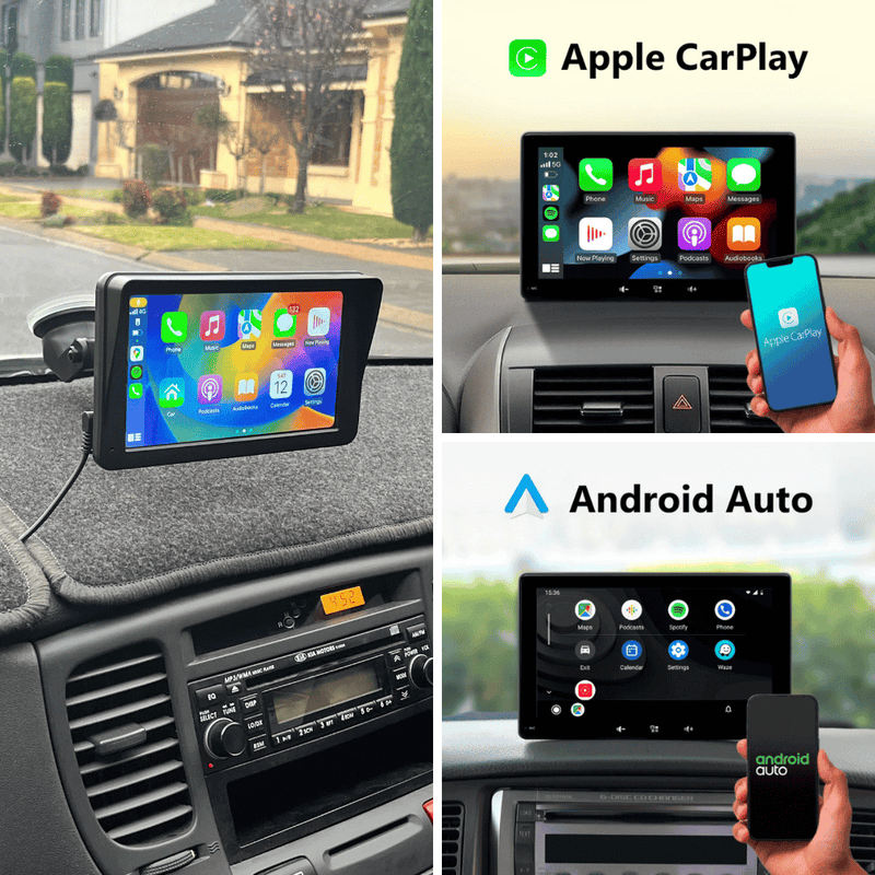 Universal Touchscreen Car Display | Apple CarPlay & Android Auto