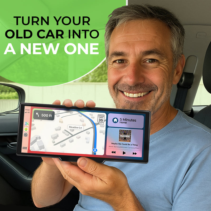 10-Inch Wireless Apple CarPlay & Android Auto Touchscreen Car Display (2025 Model)