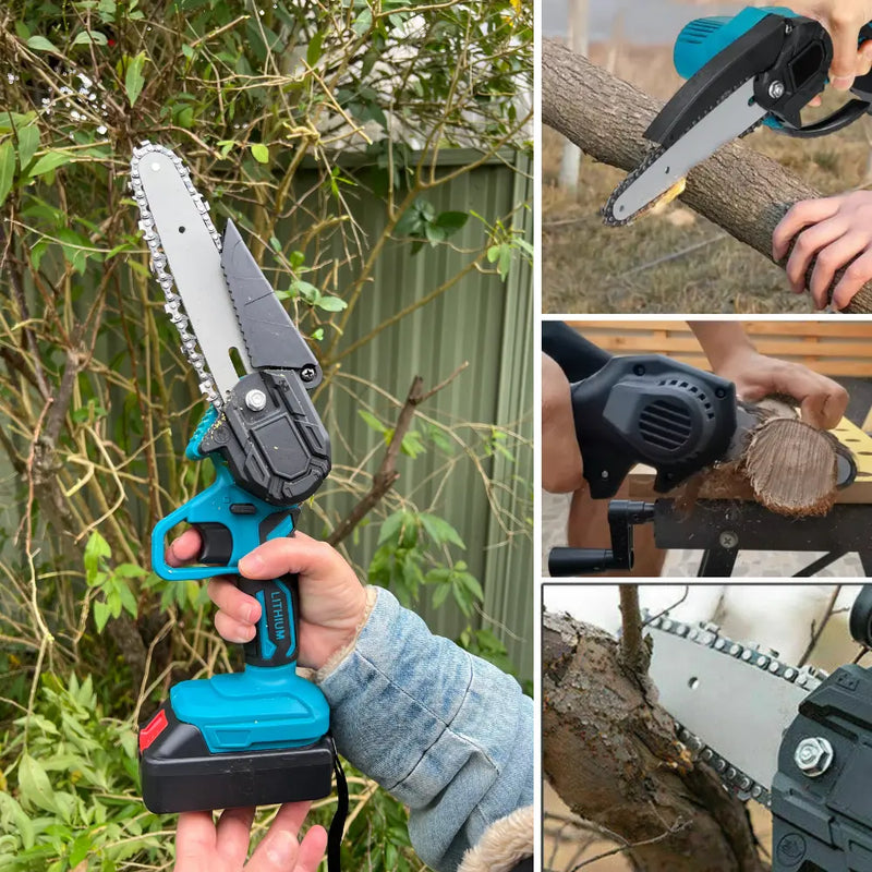 Small Electric Chainsaw | Handheld, Battery Operated