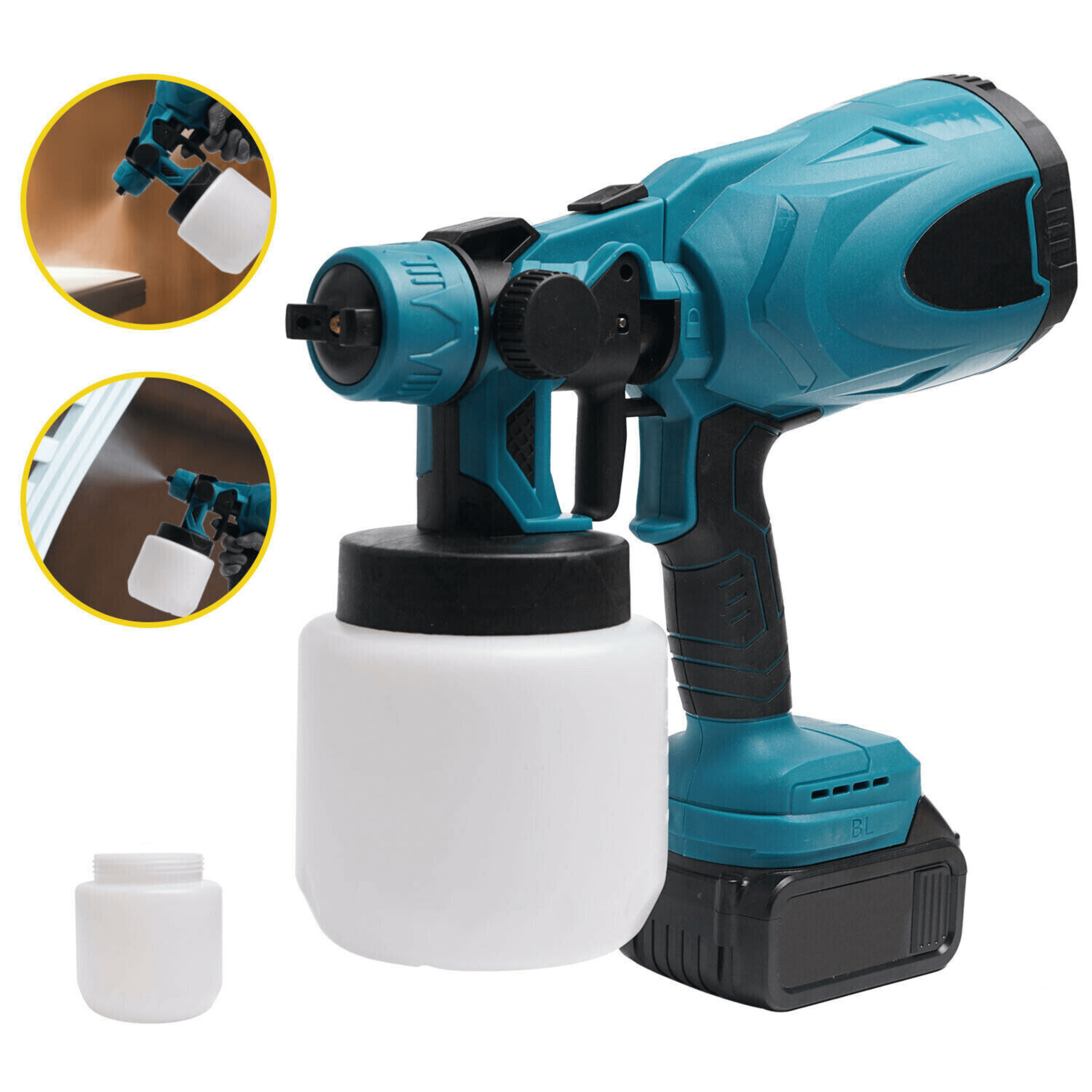 Cordless Paint Sprayer (+2 FREE Batteries)