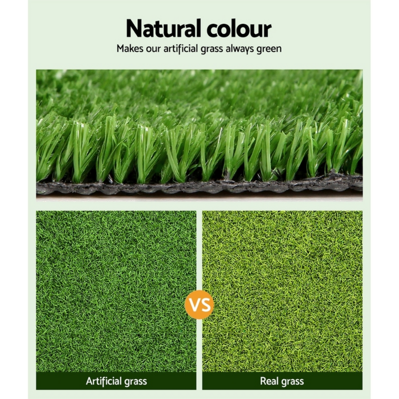 Primeturf Artificial Grass 2mx10m 17mm Synthetic Fake Lawn Turf Plant Plastic Olive | Maintenance-Free Beauty