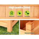 Greenfingers Wooden Raised Garden Bed 90x30x33cm Planter Box