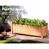 Greenfingers Wooden Raised Garden Bed 90x30x33cm Planter Box