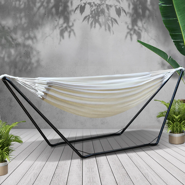 Gardeon Outdoor Hammock Bed with Stand - Steel Frame Camping Hammock