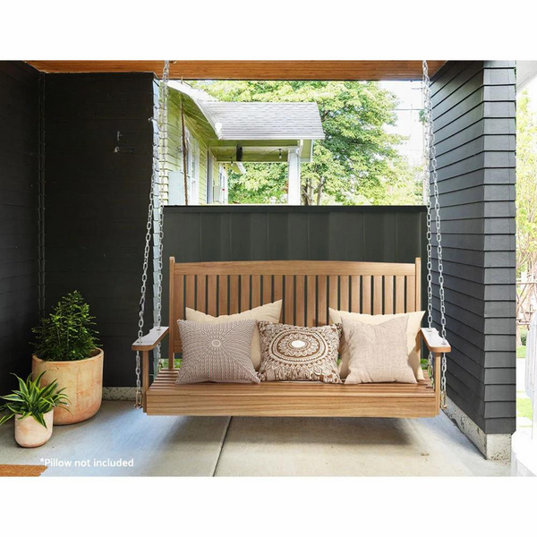 Gardeon Teak Porch Swing Chair with Chain - Outdoor Wooden Bench 2-Seat Furniture