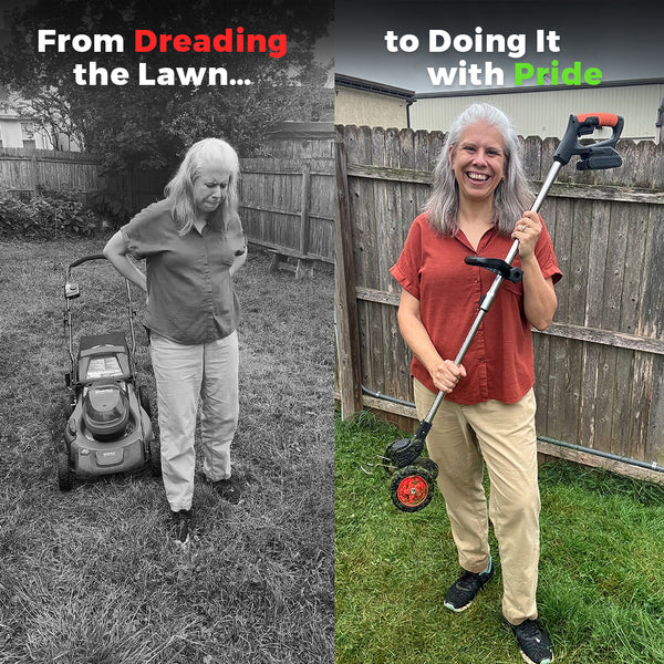 The Lawn Helper: 3-in-1 Cordless Mower, Trimmer & Edger