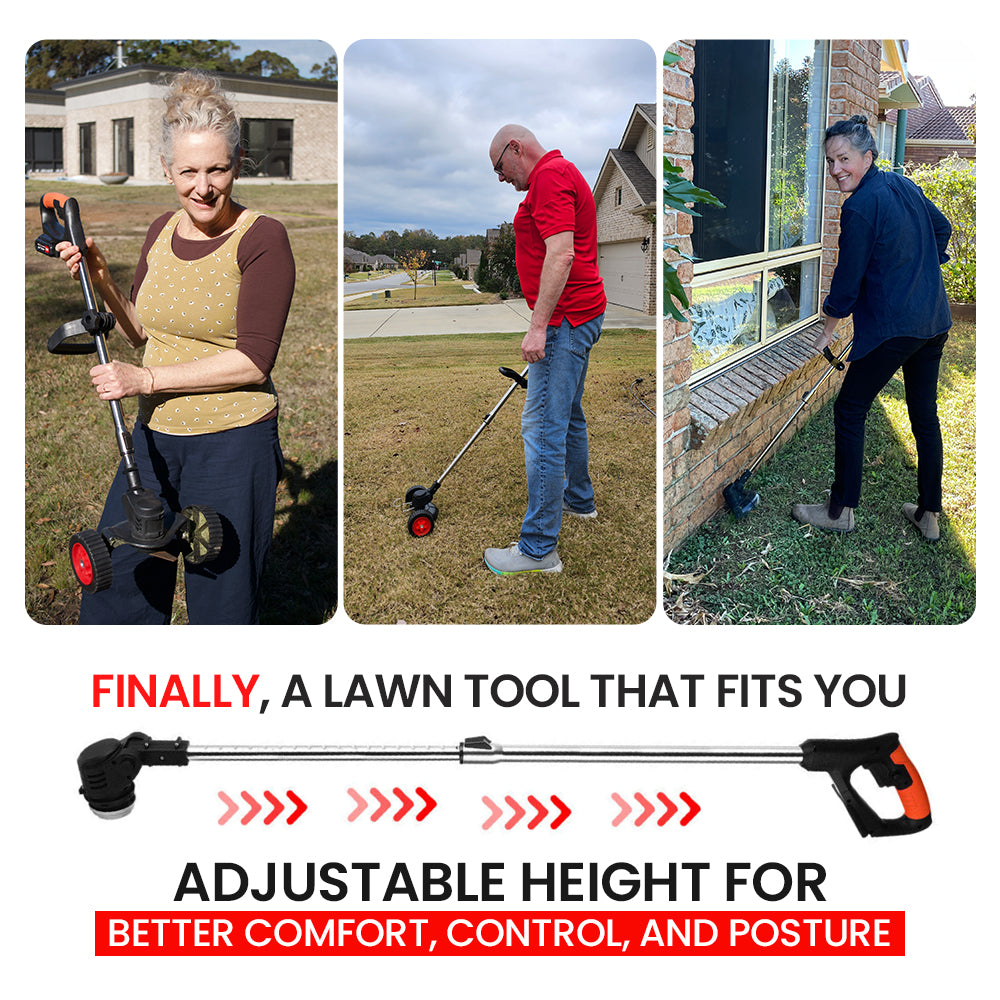 The Lawn Helper: 3-in-1 Cordless Mower, Trimmer & Edger