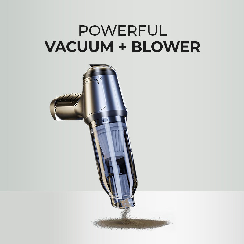 2-in-1 Wireless Car Hand Vacuum Cleaner + Air Blower