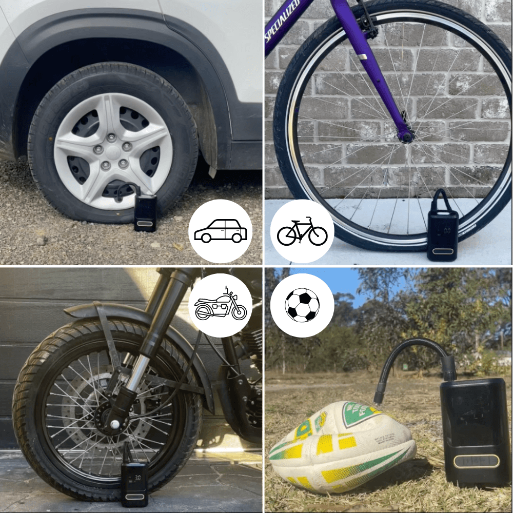 Portable Electric Tyre Inflator Pro™️ | Battery Air Compressor 🚘