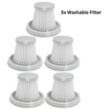 5x Washable Filter - For Car Vacuum & Blower