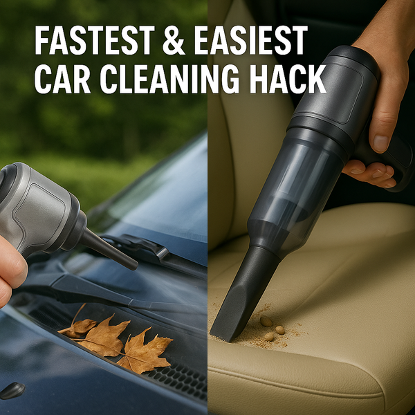 2-in-1 Wireless Car Hand Vacuum Cleaner + Air Blower