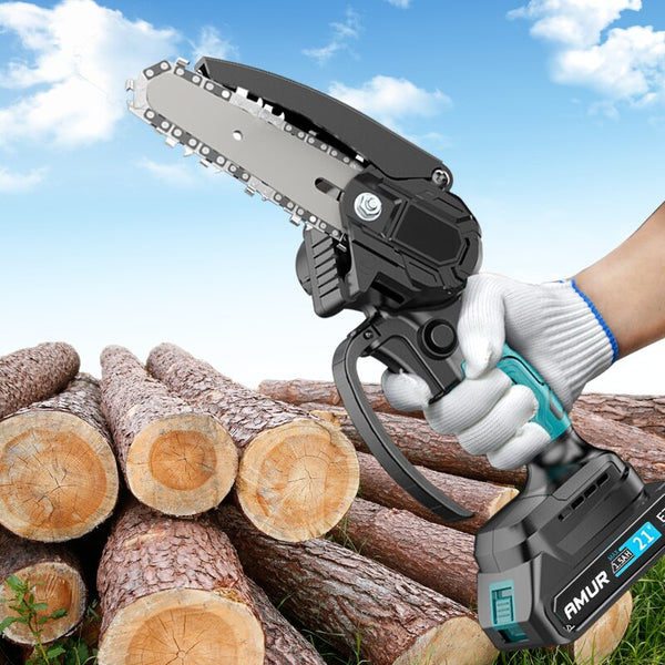 Small Electric Chainsaw | Handheld, Battery Operated