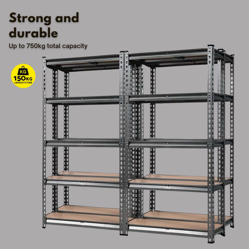 Giantz 4x1.5M Garage Shelving - Warehouse Rack Pallet Racking Storage, Charcoal