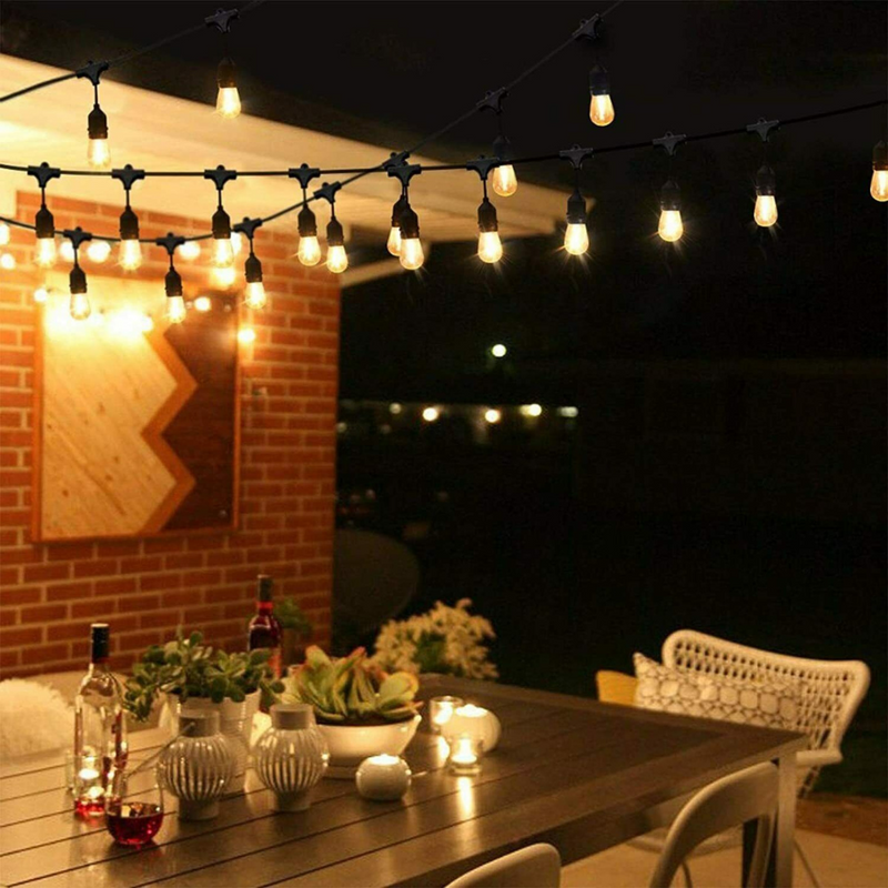 15m Shatterproof LED Festoon Lights Outdoor Tool Box