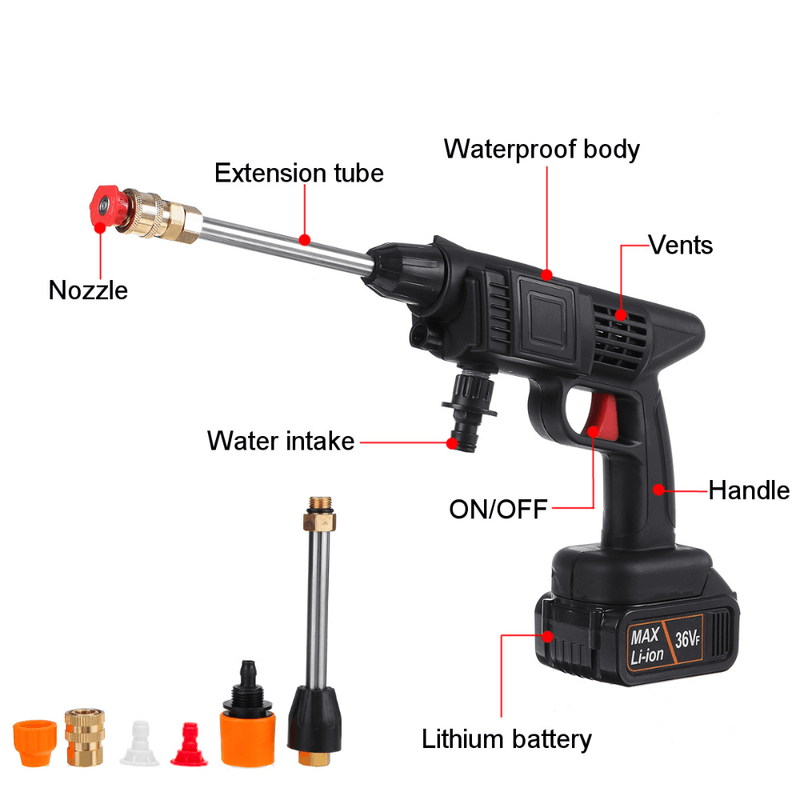 Cordless High Pressure Washer (+2 FREE Batteries)